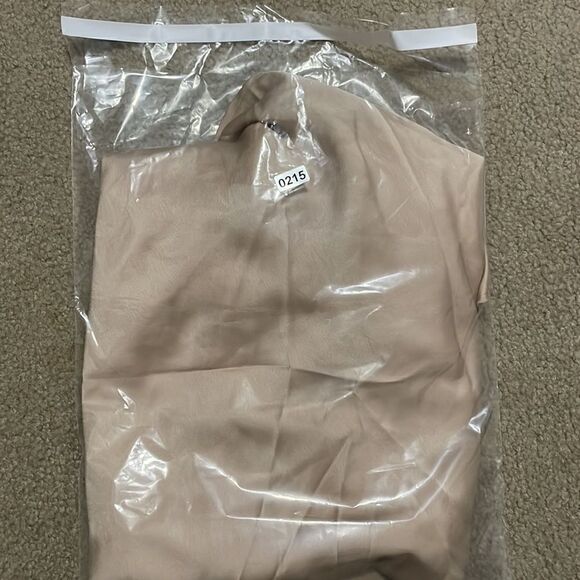 NWOT Show me your mumu Tuscany Maxi Slip Dress in champagne luxe satin Size S - Picture 12 of 12